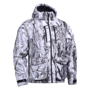 front side of Men's Hunting Jacket with waterproof taping and padding